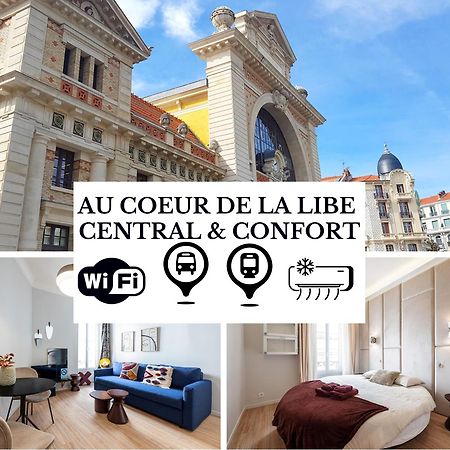 Au Coeur De La Libe - Ac - Central - Pres Tram Et Supermarches - Lit Xxl Νίκαια Εξωτερικό φωτογραφία